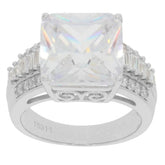 Sterling Silver Semi Mount Ring Setting Emerald OCT 12X12mm - Syzjewelry